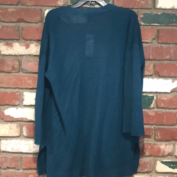 Eileen Fisher Organic LinenCotton kimono cardigan - Picture 4 of 4